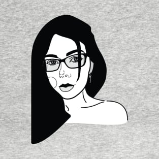 Girl with glasses T-Shirt